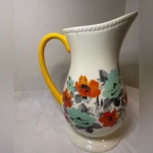 The Pioneer Woman Flea Market Decorated Floral 2-Quart Pitcher
